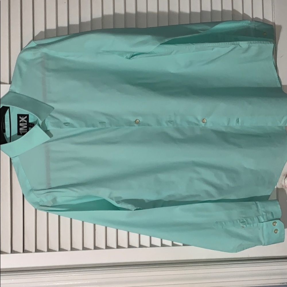 Mint Long Sleeve Button Down Express Shirt